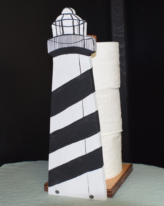 Toilet Paper Holder Cape Hatteras Lighthouse by WatersWoodGoods