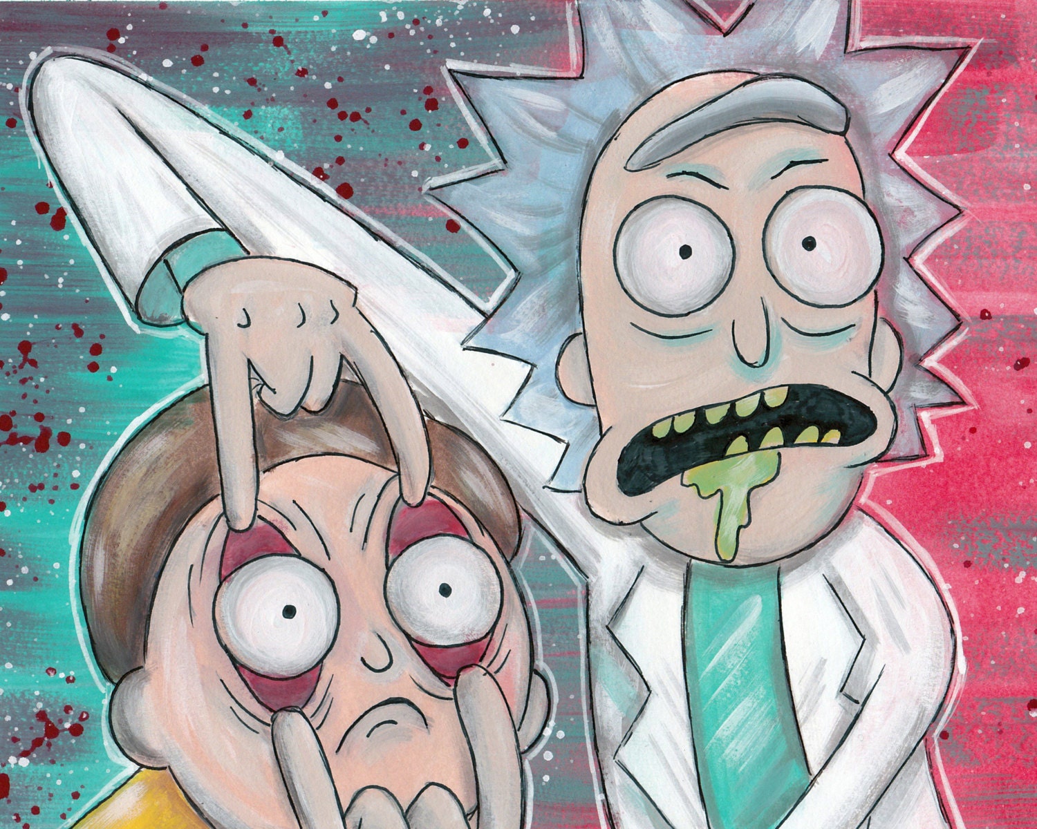 Rick And Morty Tv Show Cartoon Animation Art Print 8x10 Inches 0710