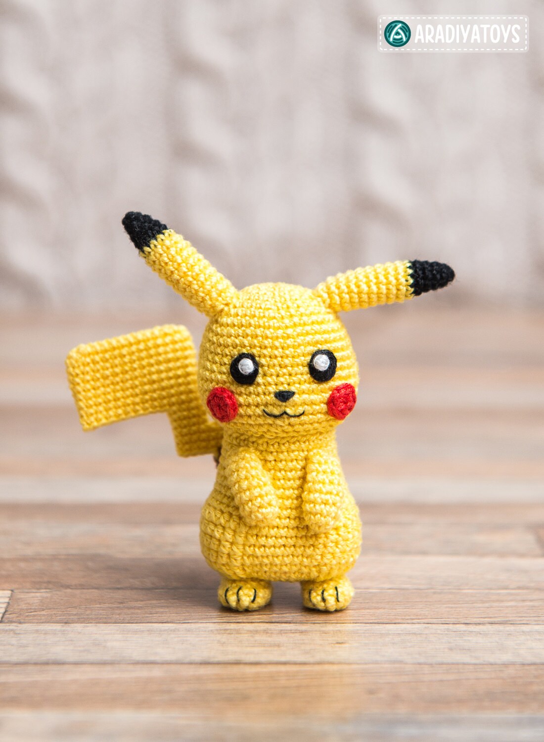 Crochet Pattern of Pikachu from Pokemon Amigurumi