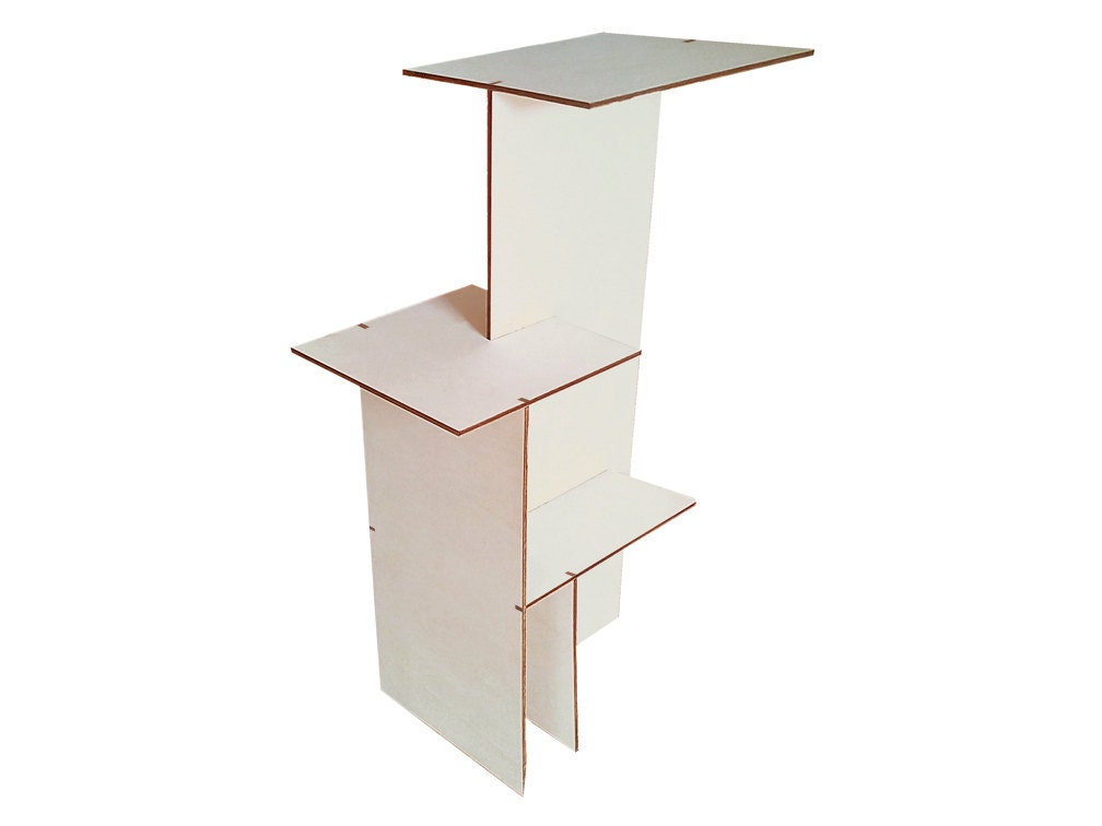 Laser cut wood furniture tablebook by DigitalHandmade on Etsy