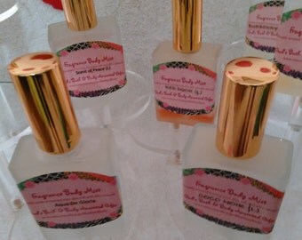 Moisturizing fragrance body mist.