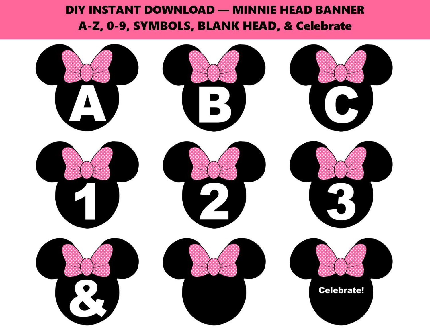 Minnie Mouse Free Printable Banner
