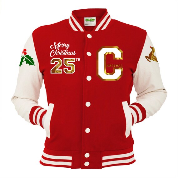 The Christmas Varsity Jacket Santa Claus Scarlet by Spicetag