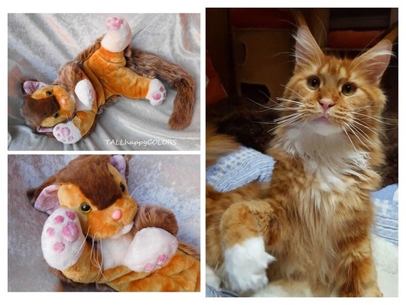 maine coon cat stuffed toy