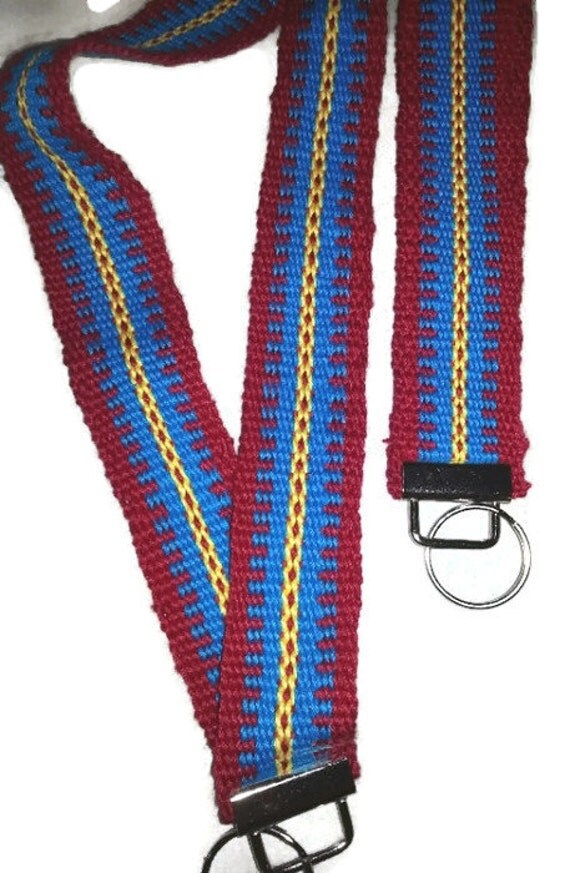 ID Badge Lanyardteacher Lanyard Name Badge by SheSpinsKnitsWeaves