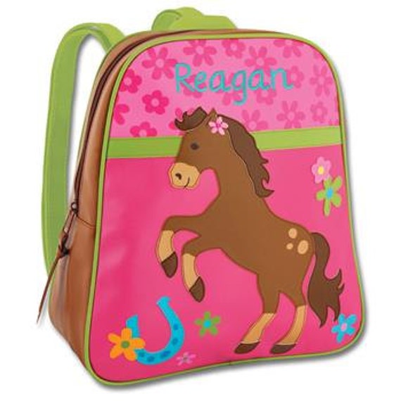 Personalized Girls Horse Backpack Girls Horse Back by Hoopofcolors