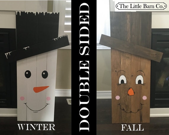 Cute Seasonal Character Yard Sign, One on Each Side