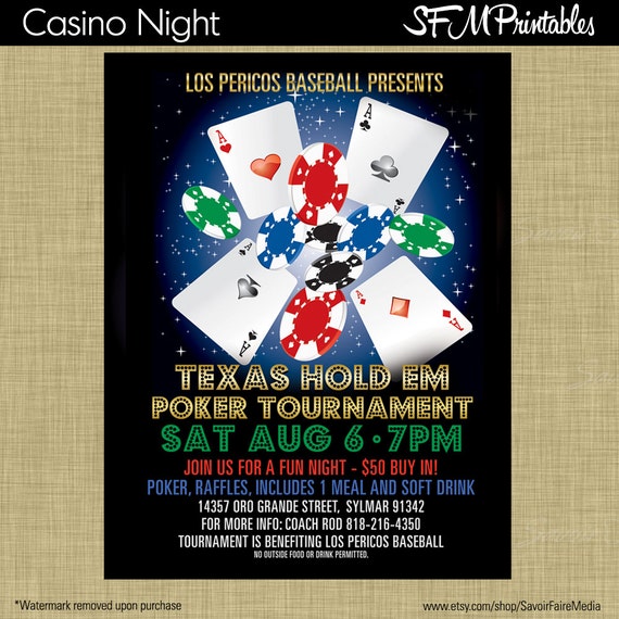 Poker Tournament Poster Template Free