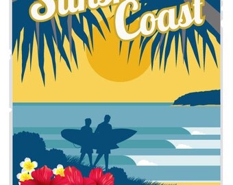 Vintage Travel Poster Vintage Poster Vintage Surf Poster