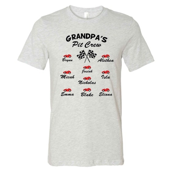Grandpa's Pit Crew Grandparent Teeshirt by UpwardPromotions