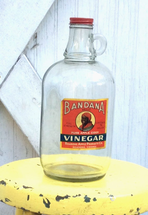 Items similar to Vintage Antique Estate Bandana Vinegar With Original