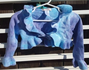 TIE DYE shrug SWEATER 12-18 months cover up