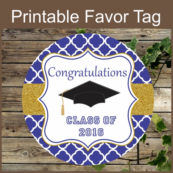 graduation printable favor tags favor stickers by isidesigns