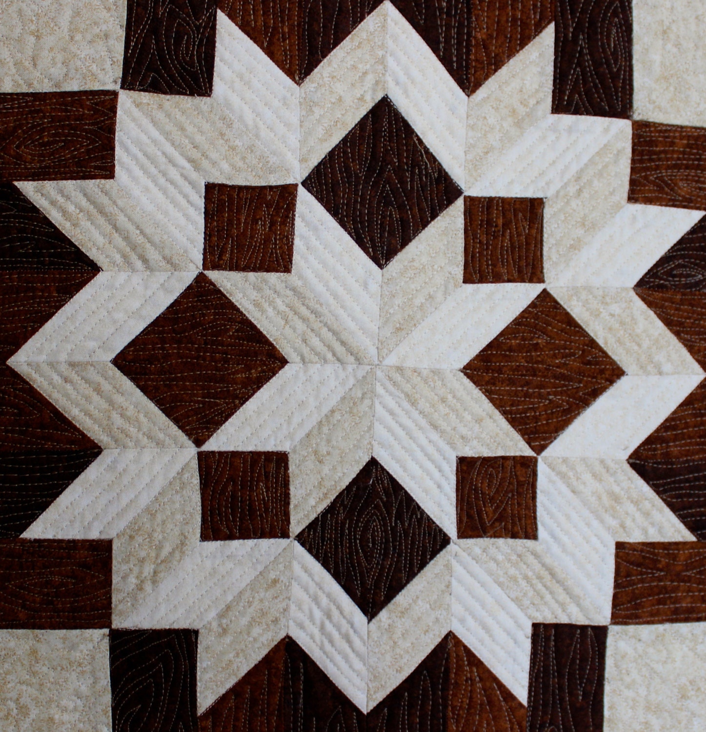 Cross Quilt Pattern Carpenters Star Cross Twin Size 