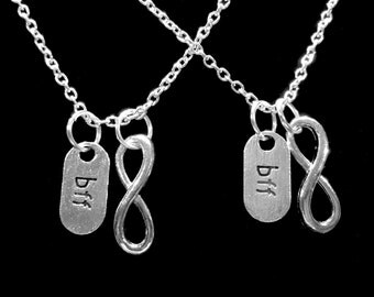 Best Friend Gift, Best Friend Necklace, Partners In Crime, Infinity BFF, Friends Sisters Gift Necklace Set