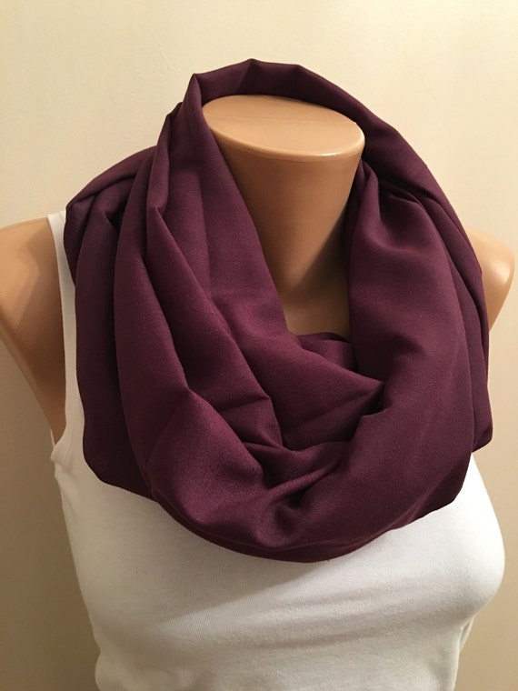 Sale Damson Color Scarf Dark Purple Shawl Trendy Scarf Ladies