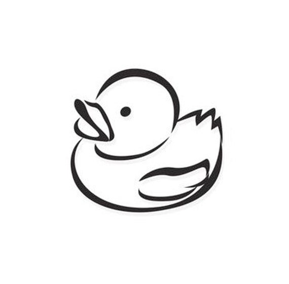 Rubber Duckie Bathtub Duck Di Cut Decal