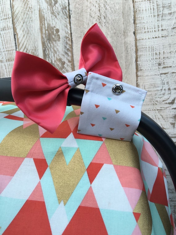 Baby Girl Car Seat Canopy Set Triangle Car Seat Cover