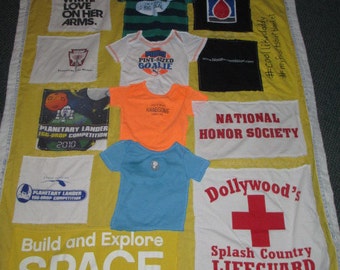 custom t shirt blanket