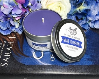 Night Triumphant | 8oz tin | A Court of Mist and Fury Inspired Soy Candle