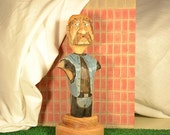 Biker Bust Wood carving by MADellinger Wood Carving figurine makes an excellent Gift for the biker in your life Biker Bust Wood carving by MADellinger Wood Carving figurine makes an excellent Gift for the biker in your life