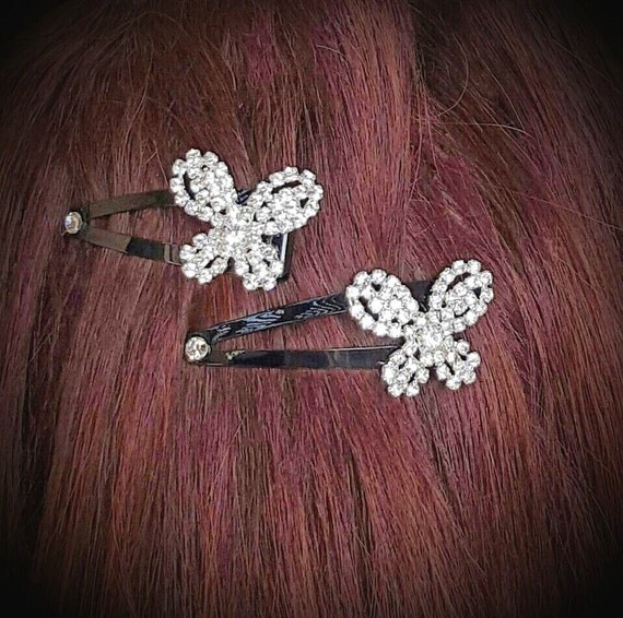 Butterflies Forever Hair ClipsDazzling And by AGrandIllusion