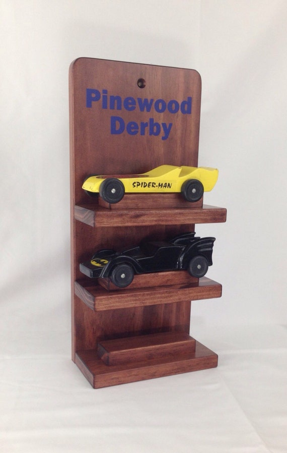 Pinewood Derby Car Three Shelf Display Cubscouts Awana