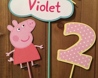Peppa Pig Centerpiece Sticks
