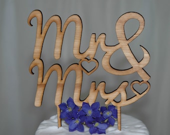 Wooden Rustic Mr Mrs Cake Topper Wedding Bridal Wooden Rustic Mr Mrs Cake Topper Wedding Bridal