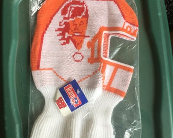 Vintage Deadstock tampa bay buccaneers winter game face ski mask beanie knit hat cap 90s jersey logo nfl 80s
