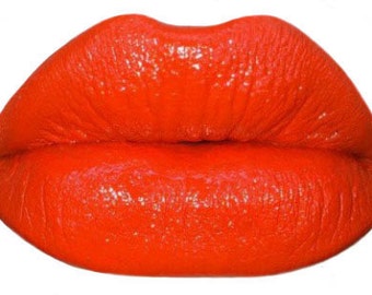 Orange Lipstick-Bright Orange Crème Lipstick Flashy