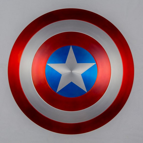 metal captain america shield