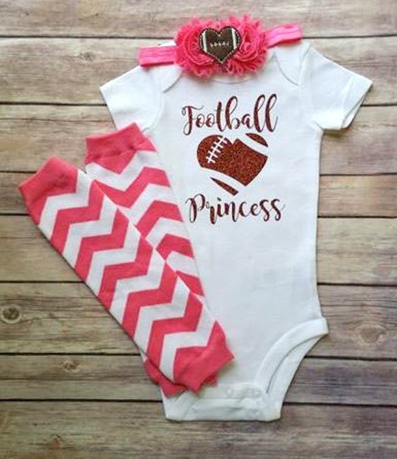 baby girl clothes girls football outfit by QueenBeeBoutique127