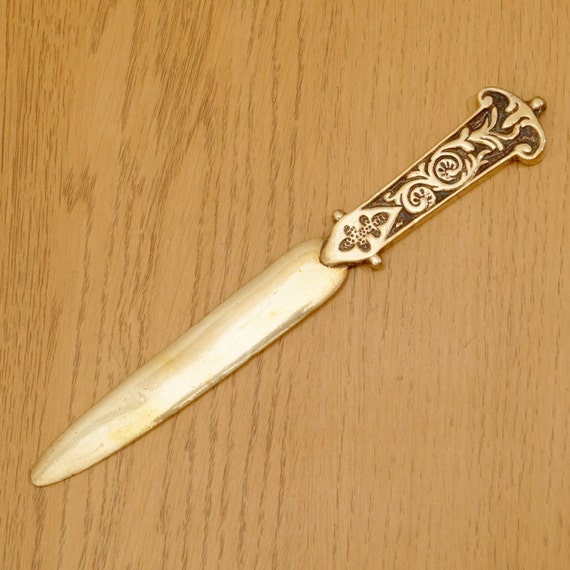 Brass Envelope knife / paper knife / letter opener solid