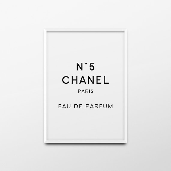 Printable Wall Art N5 Chanel Paris Eau De Parfum Coco by ANXUK