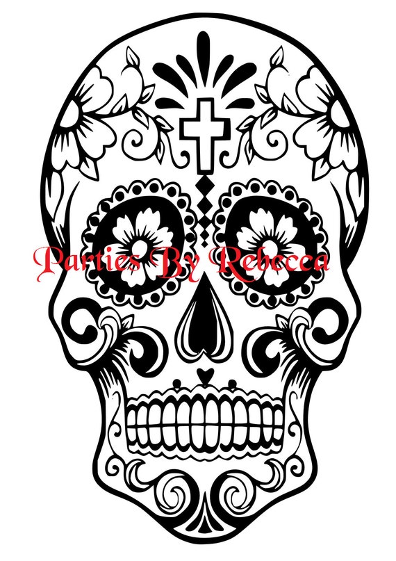 Sugar Skull Svg Digital File