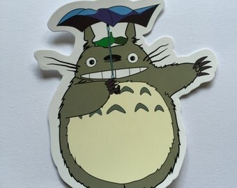My Neighbour Totoro Inspired Sticker, Studio Ghibli Sticker, Anime Sticker, Kawaii Sticker, Laptop Sticker, MacBook Sticker, Fun Manga Gift