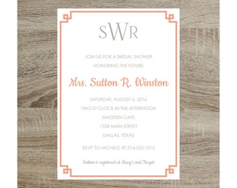 Unique custom shower invite related items | Etsy