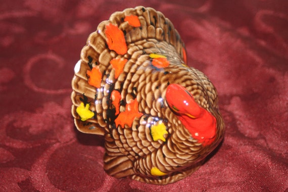 Turquie en cramique Vintage Thanksgiving Decor