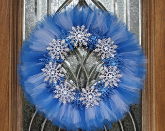 Frozen Snowflake Wreath