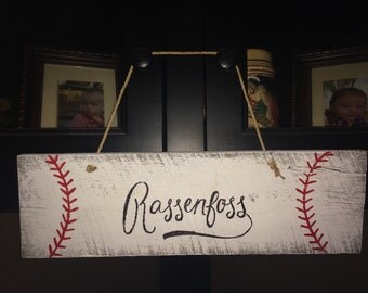 Cute Baseball sign, family baseball sign, boys name baseball sign, baseball sign