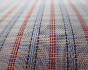 NOS yardage, vintage plaid fabric, 1 plus yard, hipster fabric, fabric supply, vintage material, sewing notions, vintage sewing, project