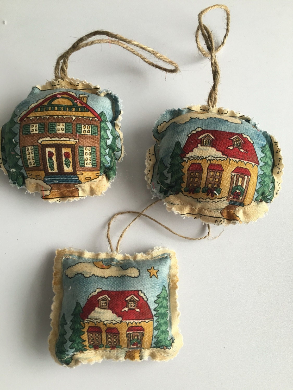 Christmas hanging decorations x 3