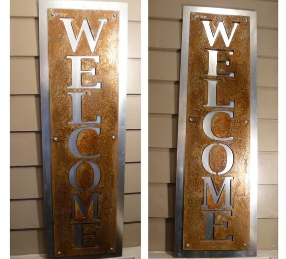 Rustic Indoor/Outdoor sign by 81MetalArt on Etsy