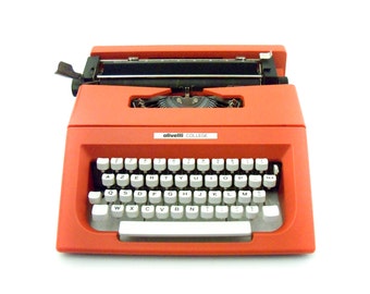 1988 - Olivetti College Lettera 25 Typewriter - AZERTY - Clean and working - Olivetti School Bag