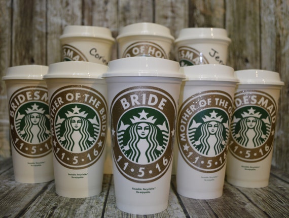 Bridesmaid Gift Idea: Starbucks Coffee Cup by ...