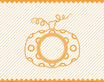 NEW! Polka Dot for Monogram with Pumpkin, Polka dot Pumpkin, DXF Files for Cricut Design Space, Silhouette Studio, Die Cut Machines, Cricut