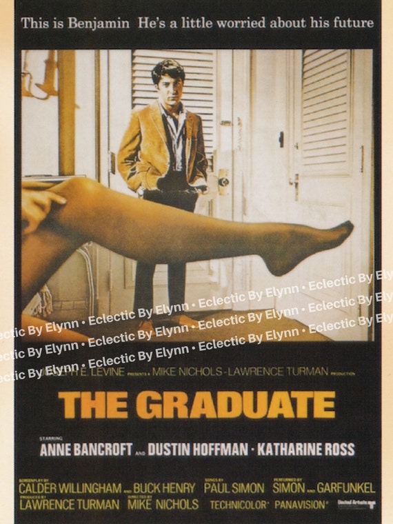 1967 THE GRADUATE Movie Poster Vintage by EclecticByElynn on Etsy