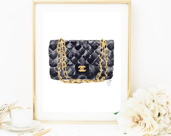 Items similar to Fashion Illustration - I Dream of Chanel print on Etsy