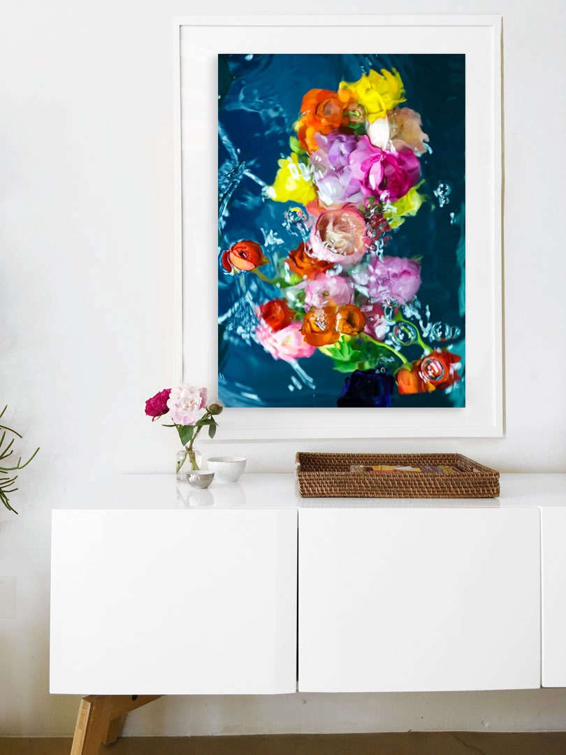 Oversized Art Print UNFRAMED Floral Print Spring / Summer